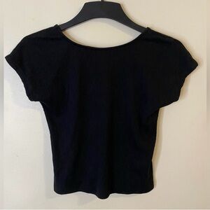 J. Crew Women’s Black Crop Top size Medium Cotton blend